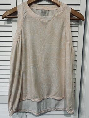Calia Carrie Underwood Peach Tropical Active Athletic Tank Top Medium